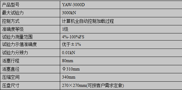 3000KN/300吨混凝土压力好色先生TV网站
